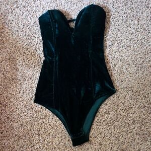 Velvet Green Bodysuit